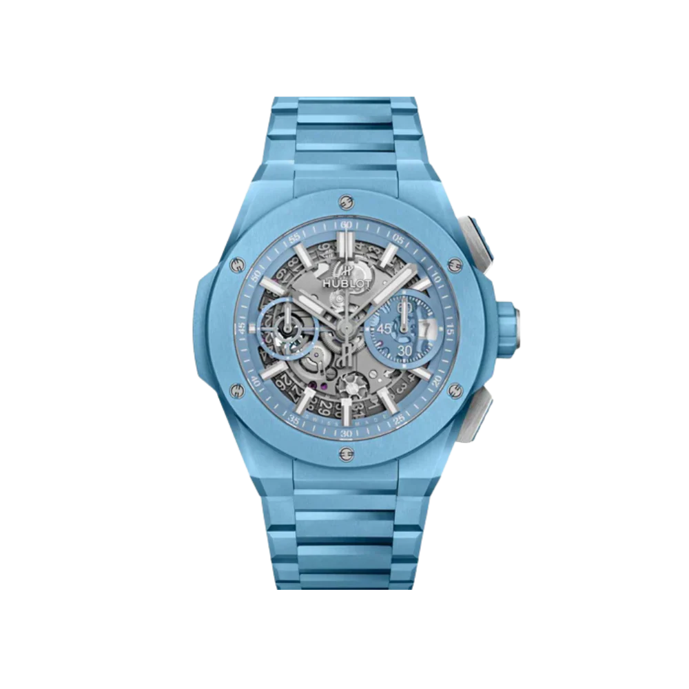 H Big Bang INTEGRATED SKY BLUE CERAMIC Ref# 451.EX.5120.EX